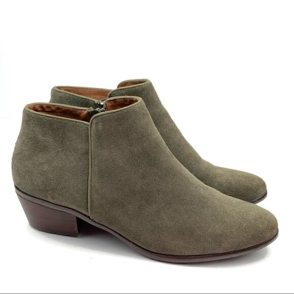 Crown vintage Tabitha ankle bootie 9.5 taupe suede - Picture 1 of 11
